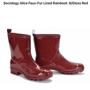 Sociology Alice Faux-Fur Lined Rainboot